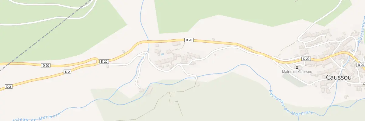 Plan du 95 Savenac à Caussou