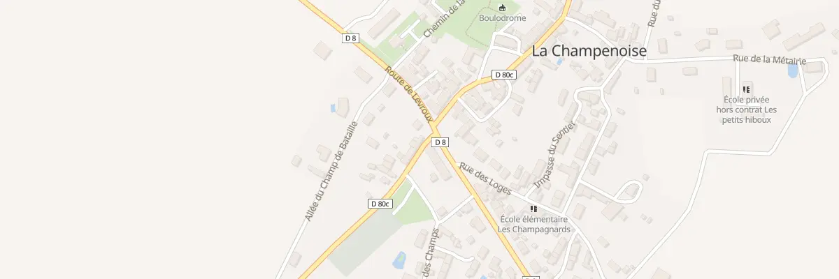 Plan du 2 Rue de Coings à La Champenoise
