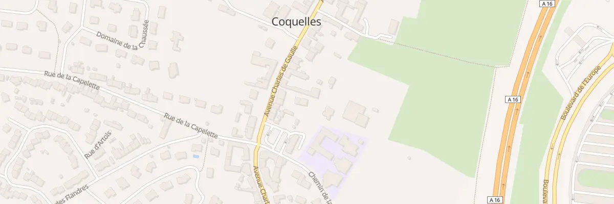 Plan du 1087B Av Charles de Gaulle à Coquelles