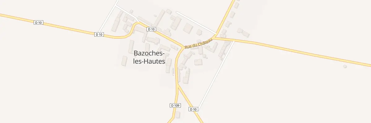 Plan du 94 Bazoches à Bazoches-les-Hautes