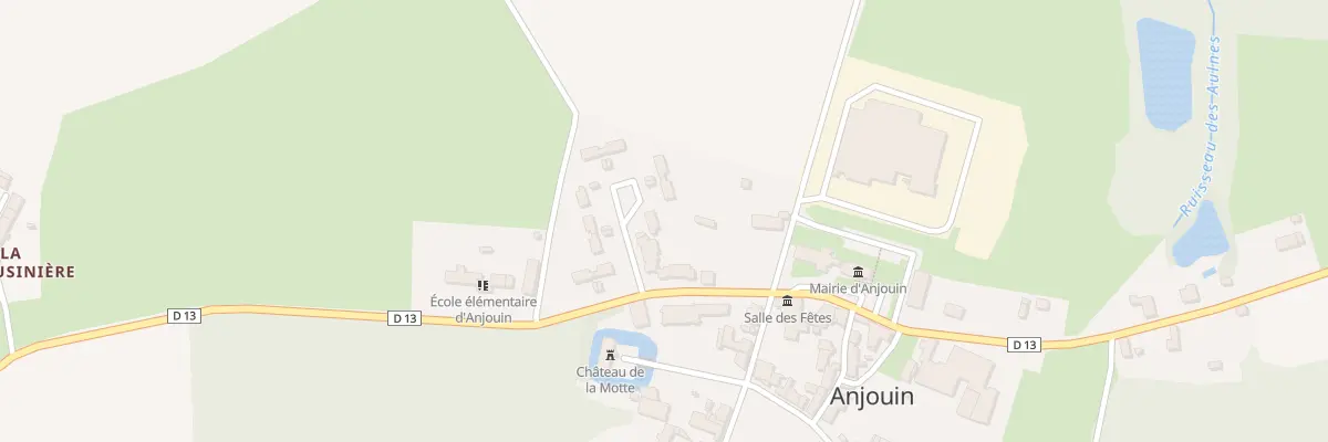 Plan du 1 Rue du Château à Anjouin