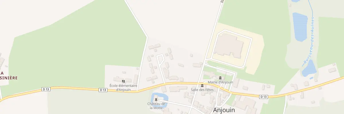 Plan du 2 Rue du Château à Anjouin