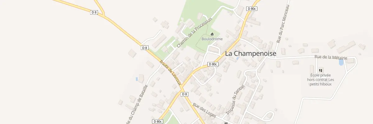 Plan du 5 Rue de la Mairie à La Champenoise