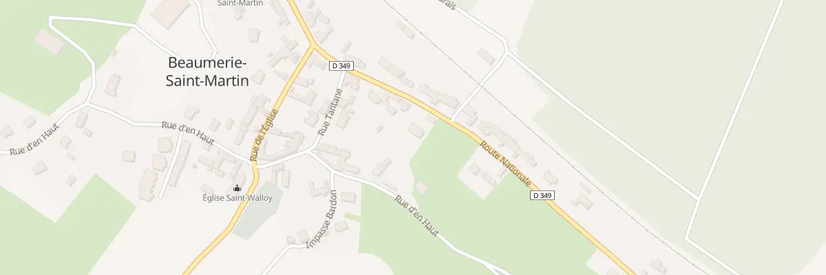 Plan du 72B Rte Nationale à Beaumerie-Saint-Martin