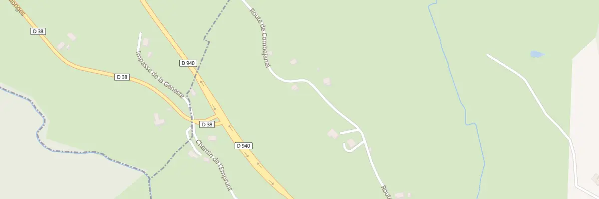 Plan du 533 Rte de Combejanel à Nonards