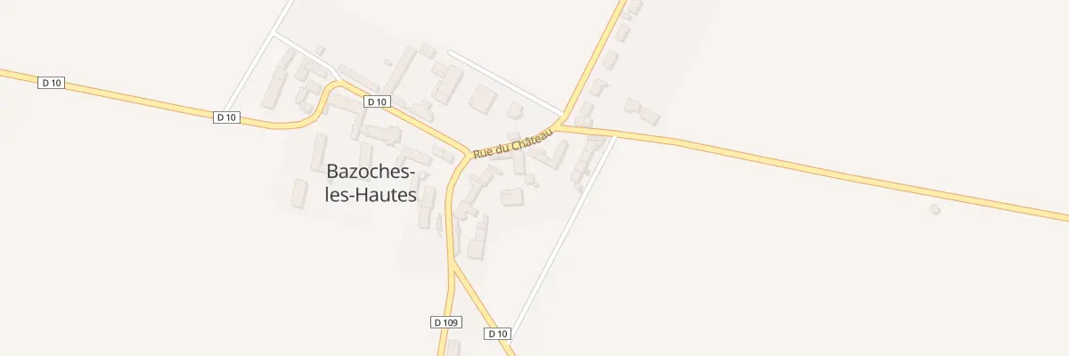 Plan du 1 Rue du Chateau à Bazoches-les-Hautes