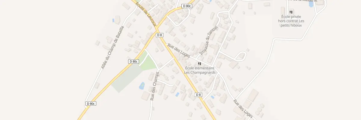 Plan du 7 Rte d’Issoudun à La Champenoise