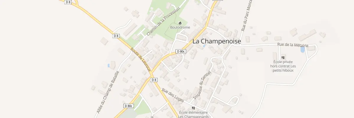 Plan du 8 Rue de la Mairie à La Champenoise