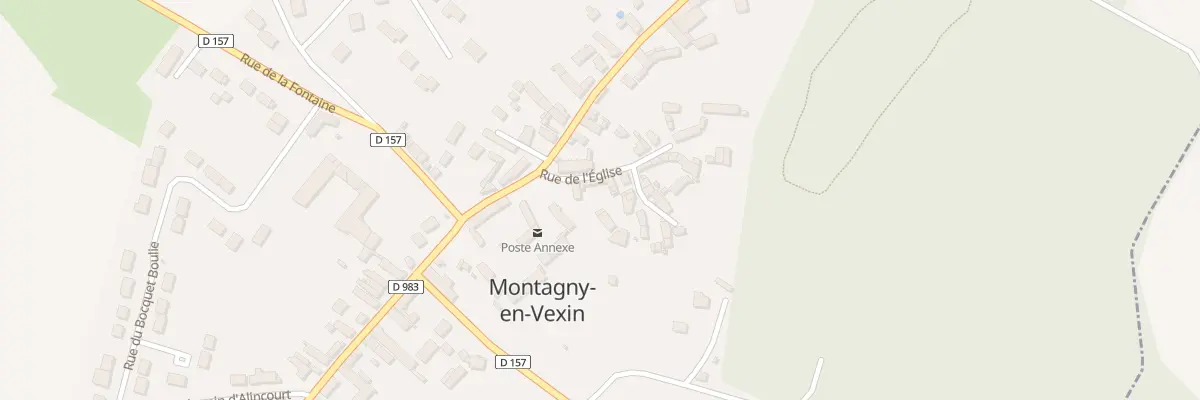 Plan du 1 Rue de l’Eglise à Montagny-en-Vexin