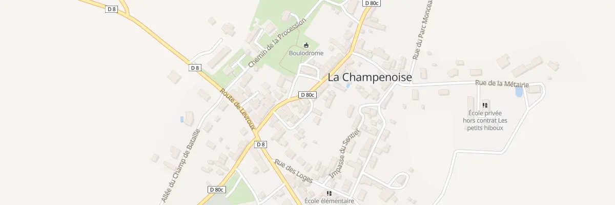 Plan du 10 Rue de la Mairie à La Champenoise