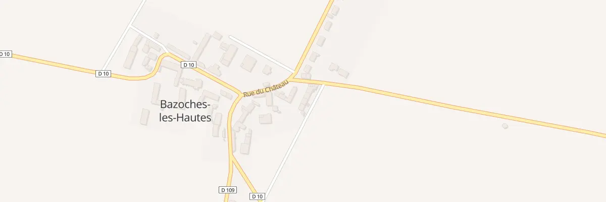 Plan du 6 Rue de la Fortune à Bazoches-les-Hautes