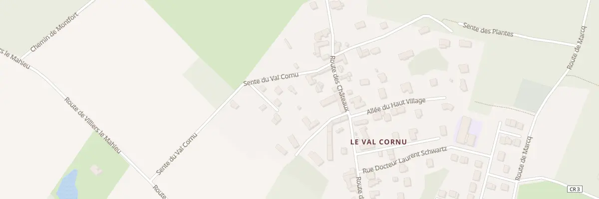 Plan du 1 Sen du Val Cornu à Autouillet