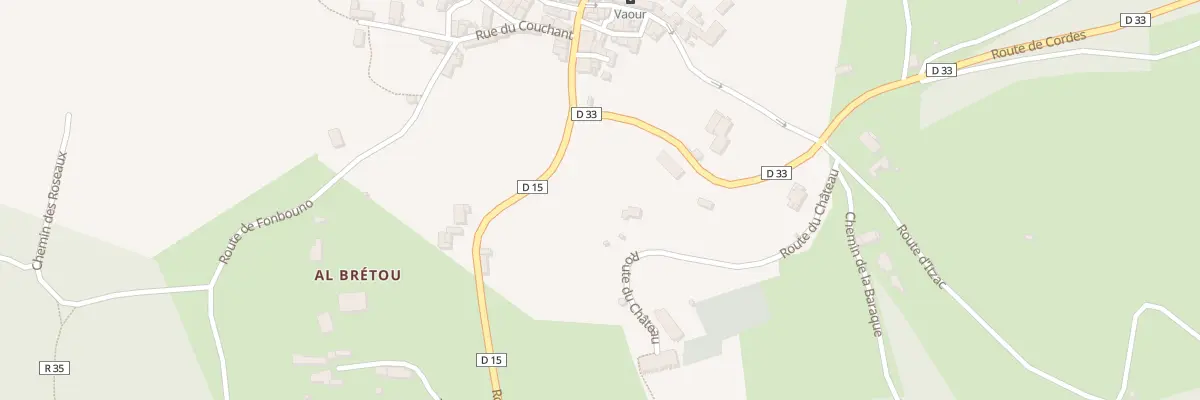Plan du 196 Rte du Château à Vaour