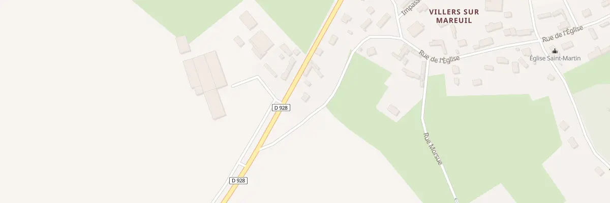 Plan du 27 Route Nationale N 28 à Huchenneville
