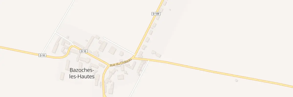 Plan du 8 Rue de Bel Air à Bazoches-les-Hautes