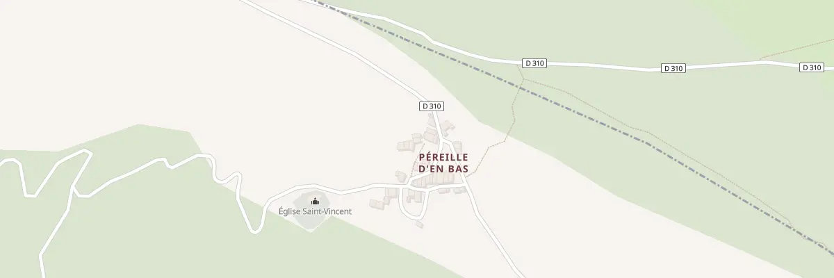 Plan du 10 Pereille de Bas Hameau à Péreille