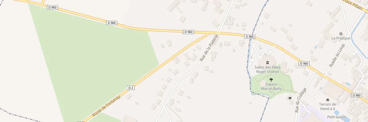 Plan du 3 Rue de la Piaterie à Saint-Florentin