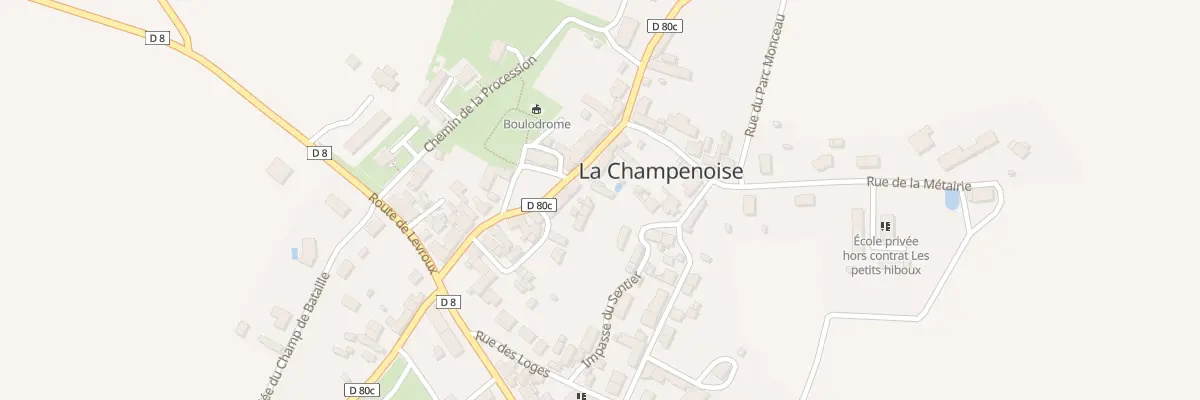 Plan du 18 Rue de la Mairie à La Champenoise