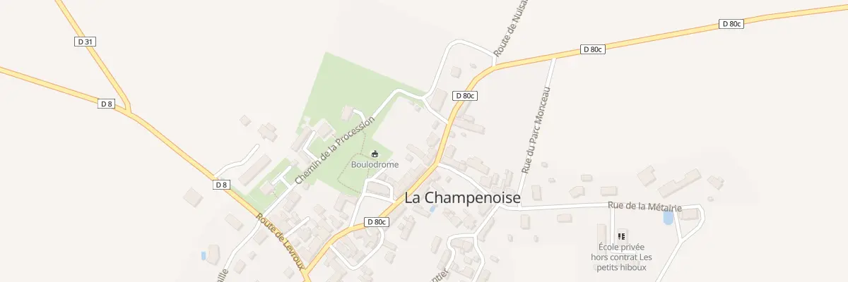 Plan du 23 Rue de la Mairie à La Champenoise