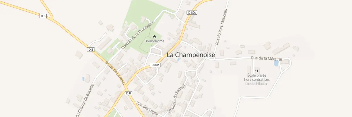 Plan du 20 Rue de la Mairie à La Champenoise