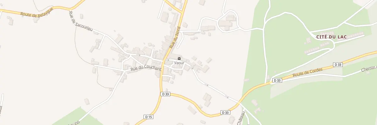 Plan du 5010 Rue de la Poste à Vaour