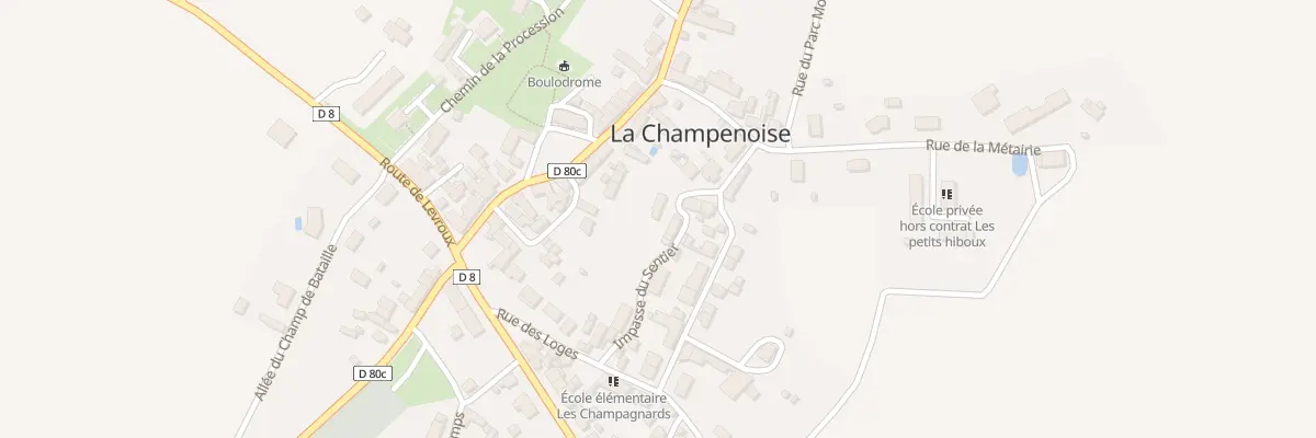 Plan du 3 Imp du Sentier à La Champenoise