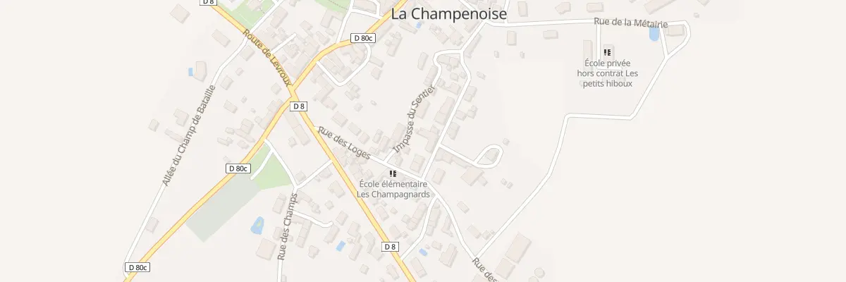 Plan du 14 Rue des Echelles à La Champenoise