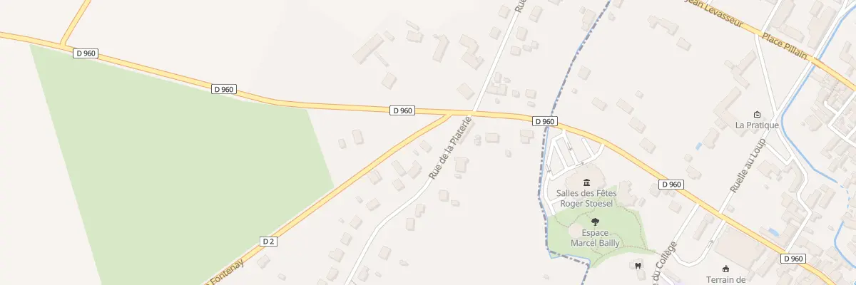 Plan du 2 Rte de Fontenay à Saint-Florentin