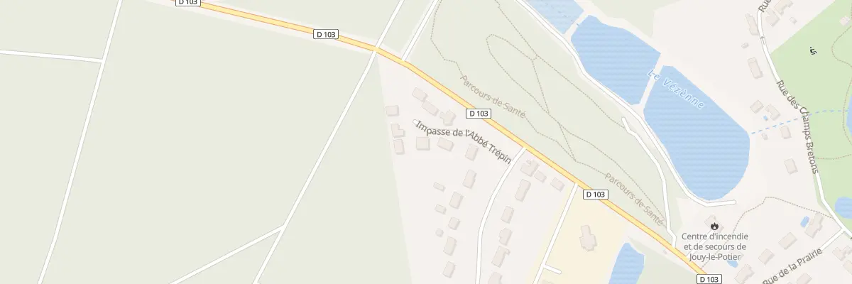 Plan du 97 Imp de l’Abbé Trépin à Jouy-le-Potier