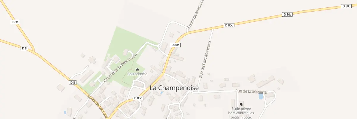 Plan du 28 Rue de la Mairie à La Champenoise