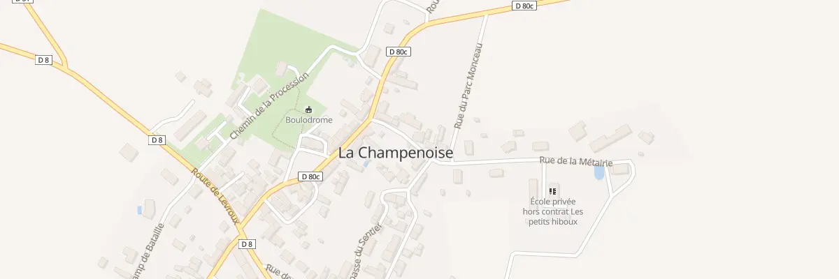 Plan du 7 Rue de la Métairie à La Champenoise