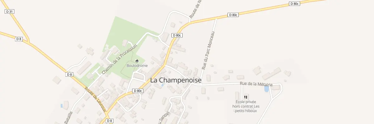 Plan du 5 Rue de la Métairie à La Champenoise