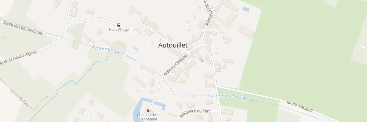 Plan du 5 All du Château à Autouillet