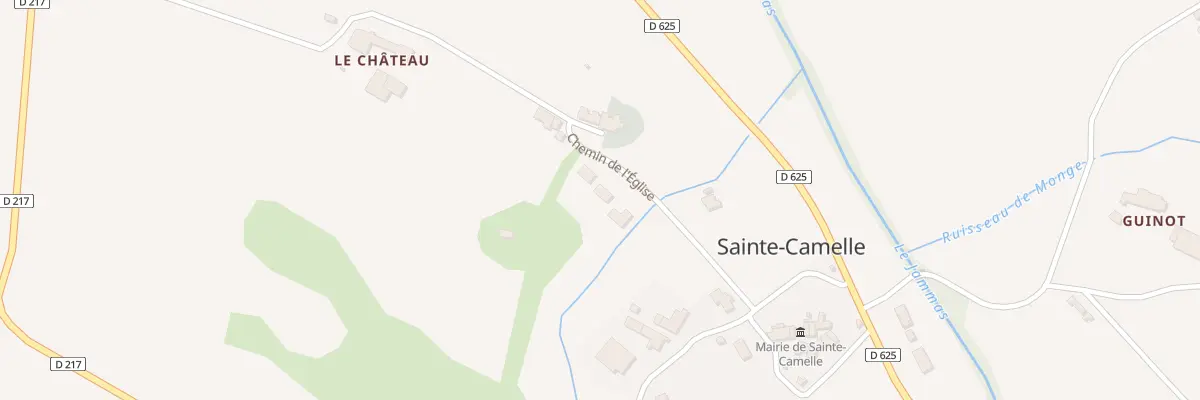 Plan du 5000F Le Village à Sainte-Camelle