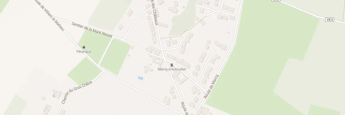 Plan du 1B Sen de la Mare Neuve à Autouillet