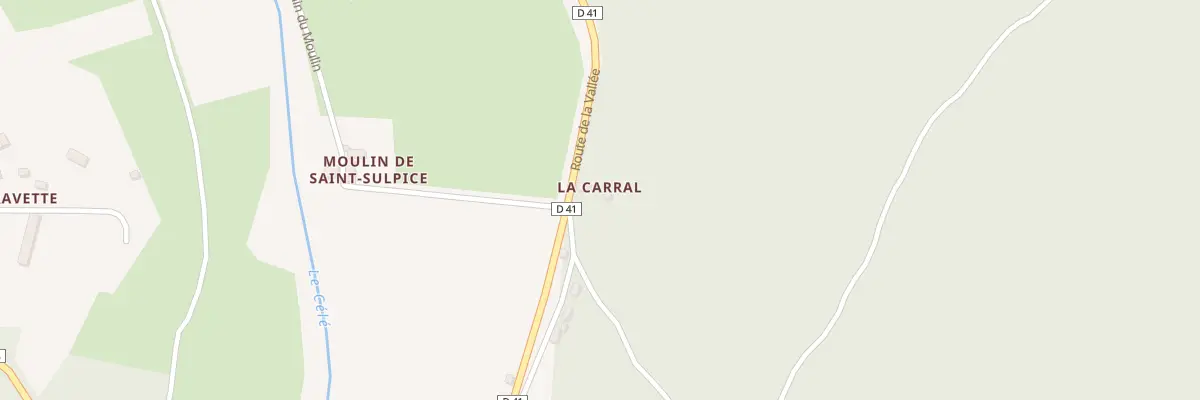 Plan du 5067F La Carral à Saint-Sulpice