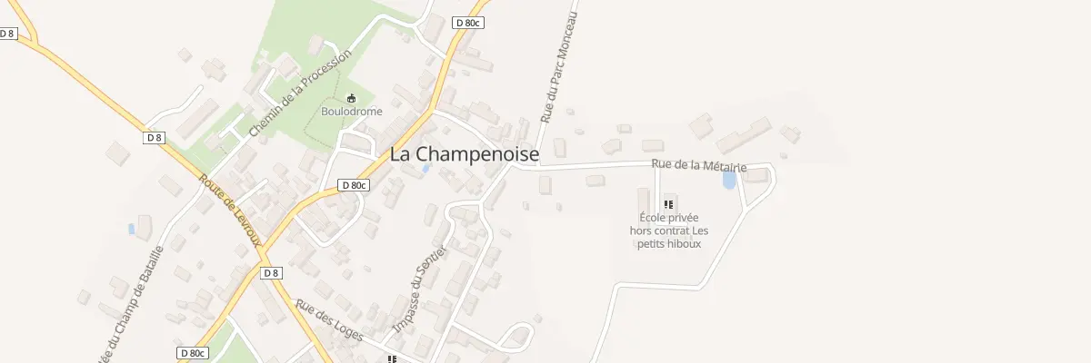 Plan du 2 Rue de la Métairie à La Champenoise