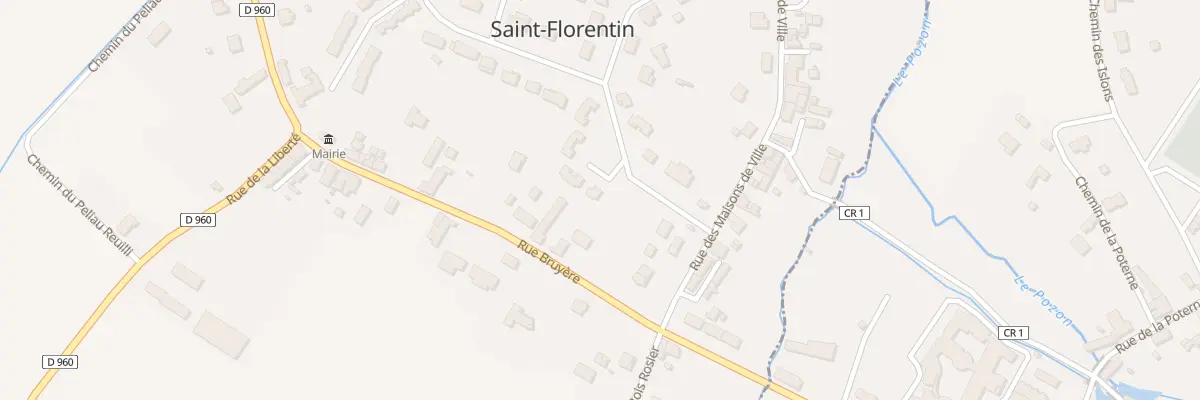 Plan du 1 Rue du Berry à Saint-Florentin