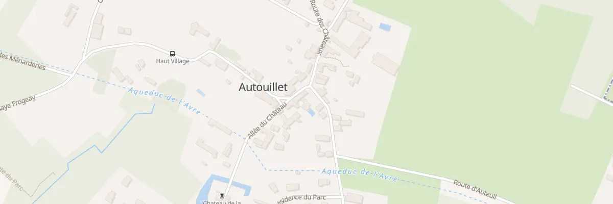 Plan du 2 All du Château à Autouillet