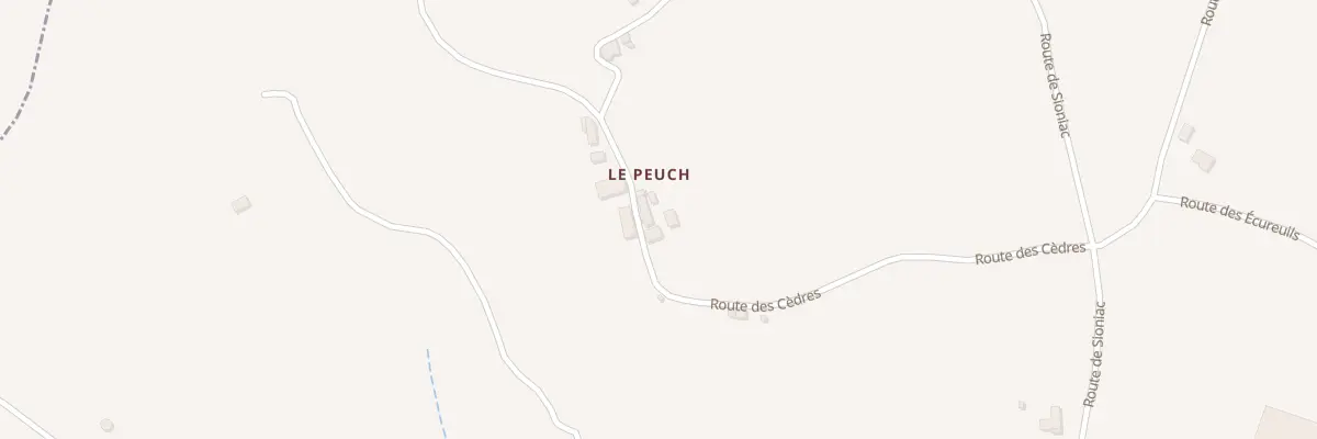 Plan du 386 Rte des Cedres à Liourdres