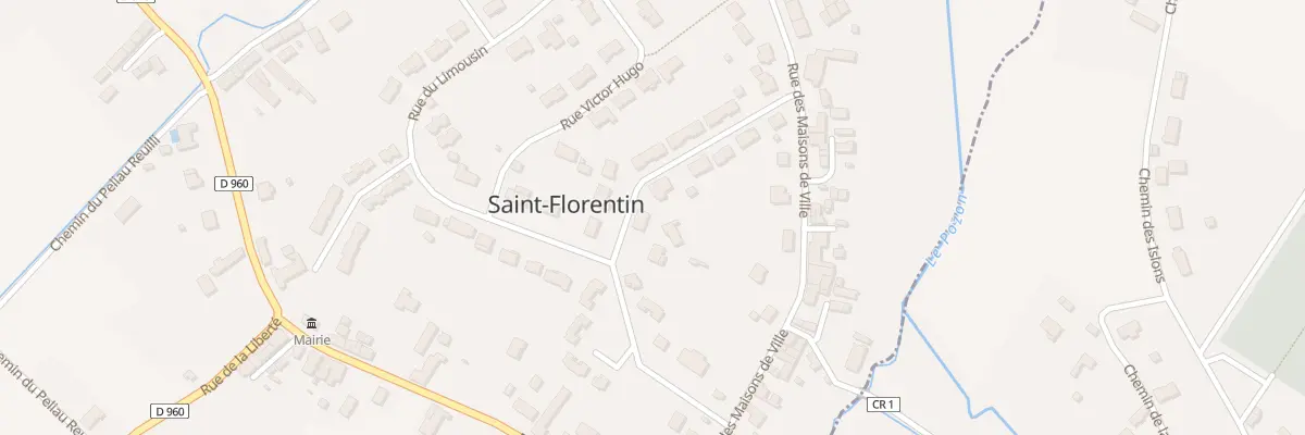 Plan du 12 Rue du Berry à Saint-Florentin
