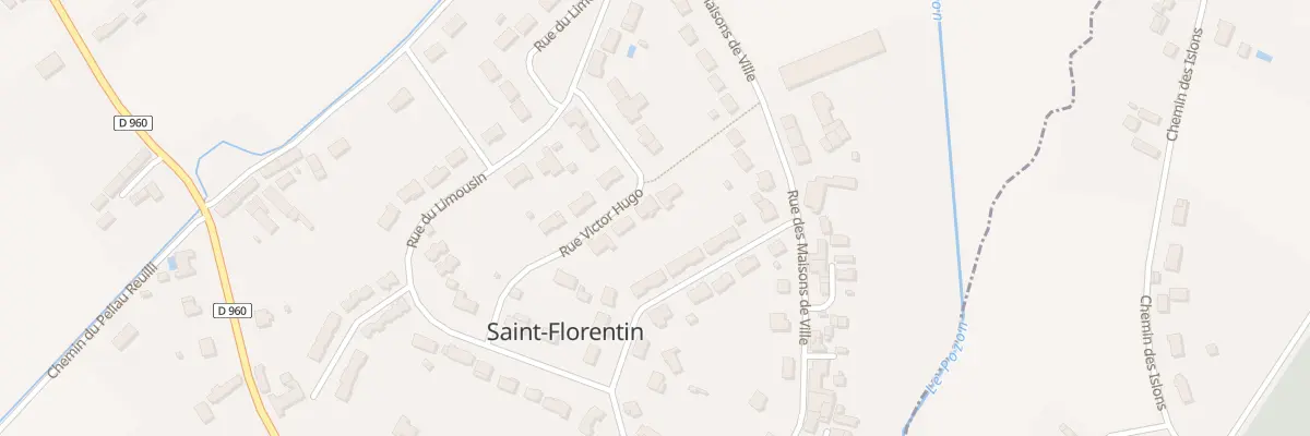 Plan du 8 Rue Victor Hugo à Saint-Florentin