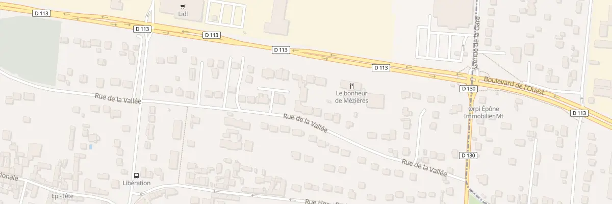 Plan du 30 Rue de la Vallée à Mézières-sur-Seine