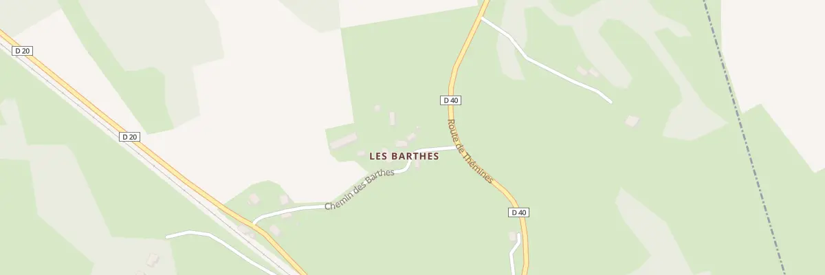 Plan du 46 Che des Barthes à Durbans