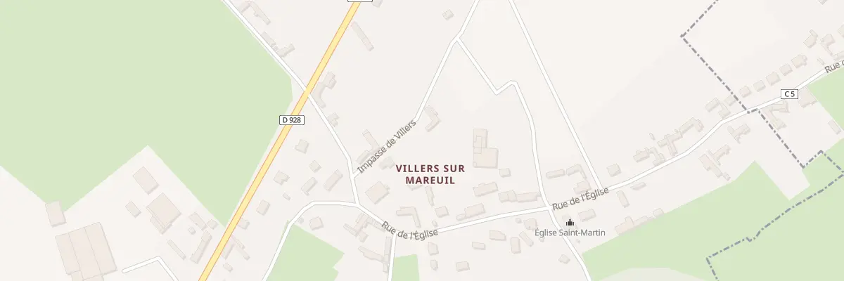 Plan du 4 Imp de Villers à Huchenneville