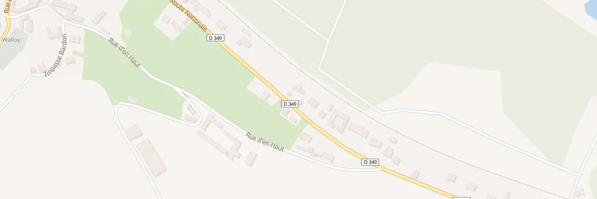 Plan du 93 Rte Nationale à Beaumerie-Saint-Martin