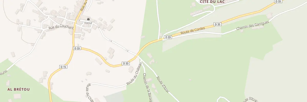 Plan du 262 Rte de Cordes à Vaour