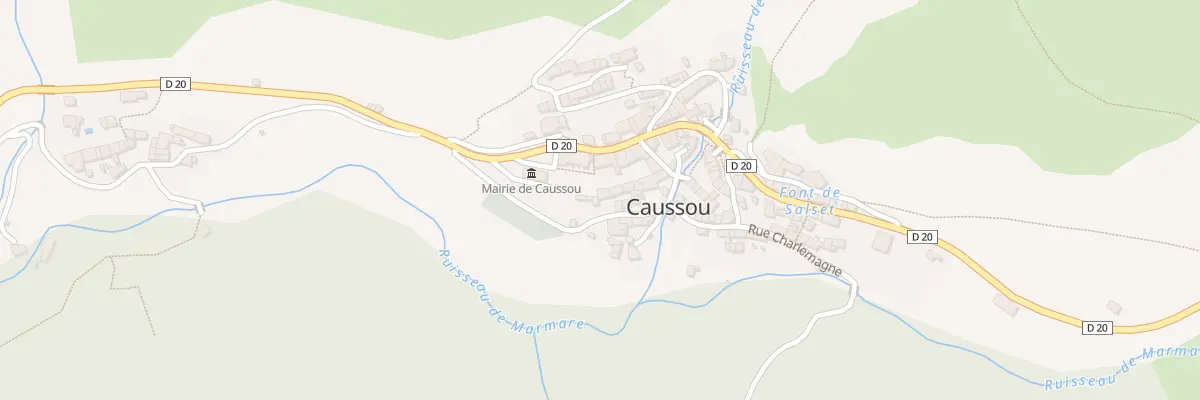 Plan du 17 Caussou à Caussou