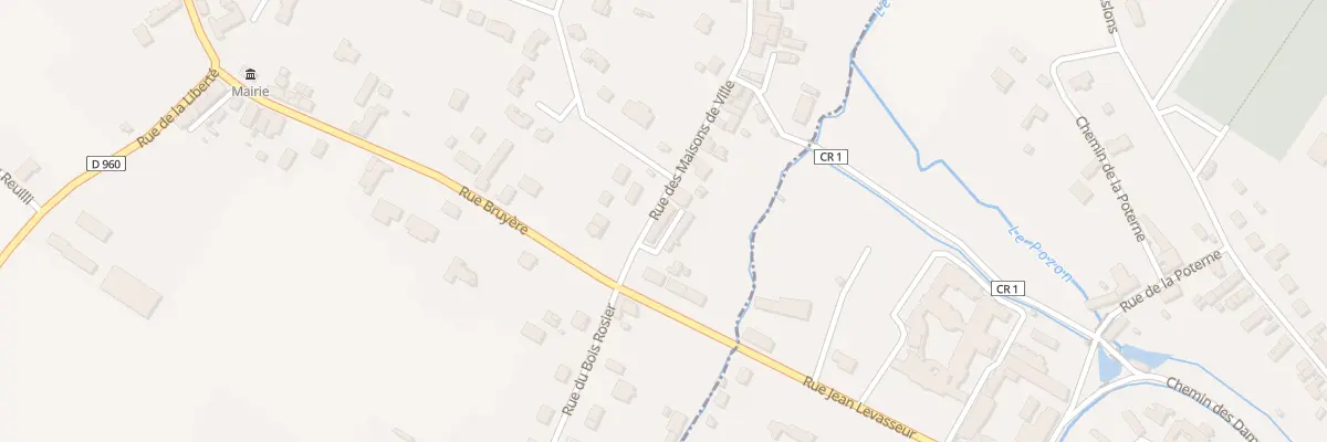 Plan du 1 Rue des Maisons de Ville à Saint-Florentin