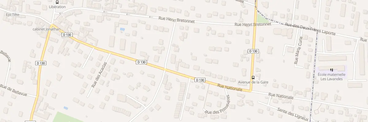 Plan du 44 Rue Nationale à Mézières-sur-Seine